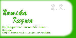 monika kuzma business card